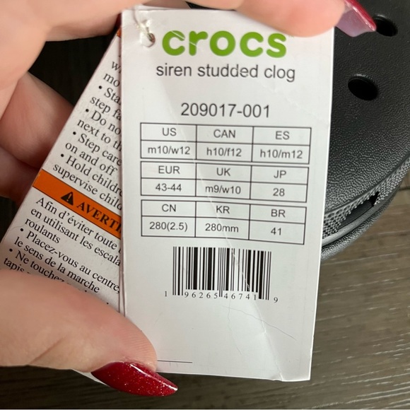 NWT siren studded crocs - Picture 3 of 4
